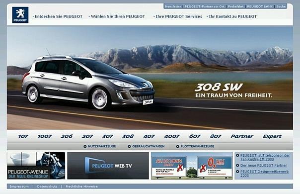 Peugeot Deutschland hat seinen Internetauftritt neu gestaltet. Foto: Auto-Reporter/Peugeot